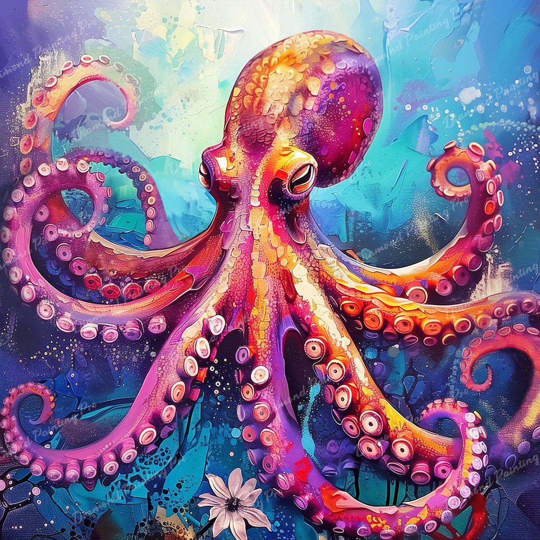 Vibrant Octopus | Diamond Painting