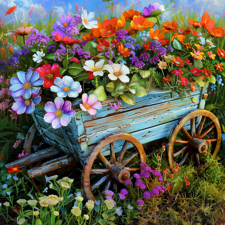 Flower Wagon | Diamond Painting