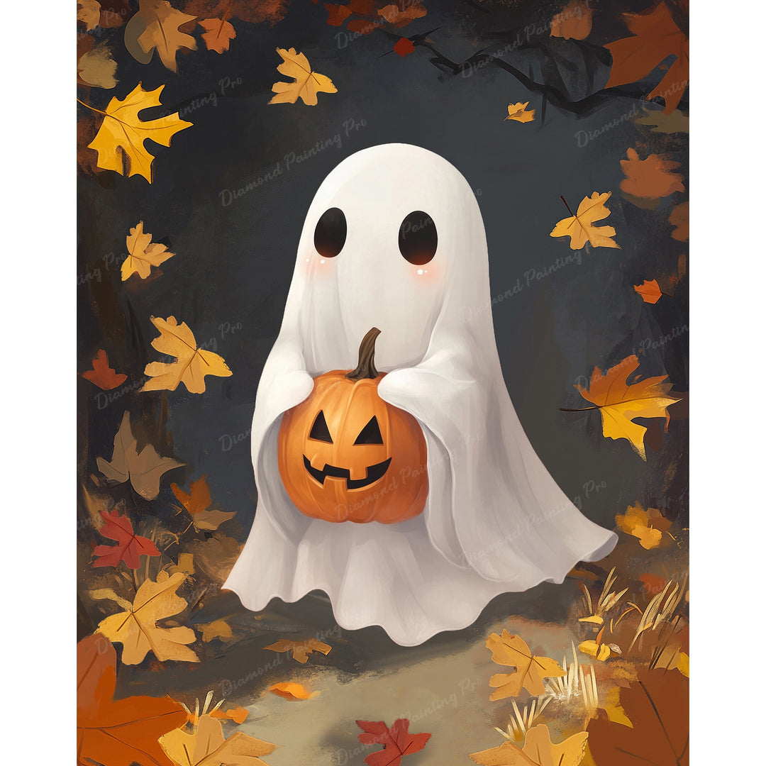 Friendly Ghost Lantern Hug | Diamond Painting