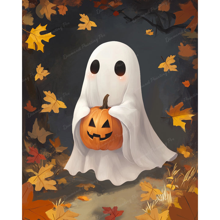 Friendly Ghost Lantern Hug | Diamond Painting