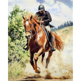 Gallop of Freedom | Diamond Painting Design - Full Drill Diamond Art with 5d Square or Round Diamonds - AB Drills Available