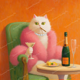 Glamorous Martini Diamond Art Design - Full Drill with 5d Square or Round Diamonds / AB Drills Available