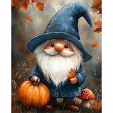 Gnome Autumn Treasure Diamond Art Design - Full Drill with 5d Square or Round Diamonds / AB Drills Available