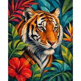 Golden Tiger Diamond Art Design - Full Drill with 5d Square or Round Diamonds / AB Drills Available