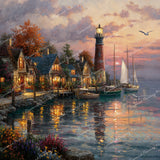 Harbor at Sunset Diamond Art Design - Full Drill with 5d Square or Round Diamonds / AB Drills Available