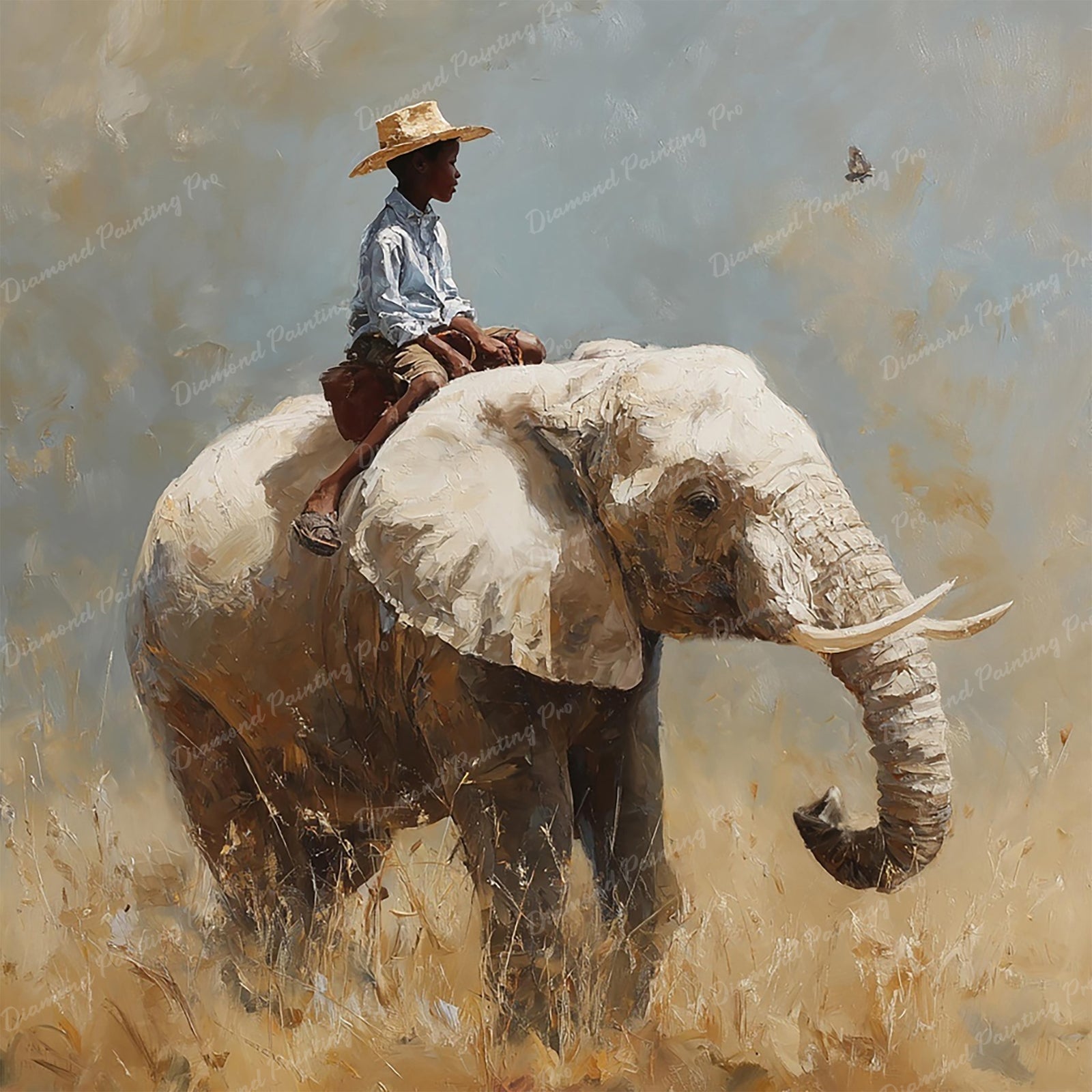 Journey with Elephant Diamond Art Design - Full Drill with 5d Square or Round Diamonds / AB Drills Available