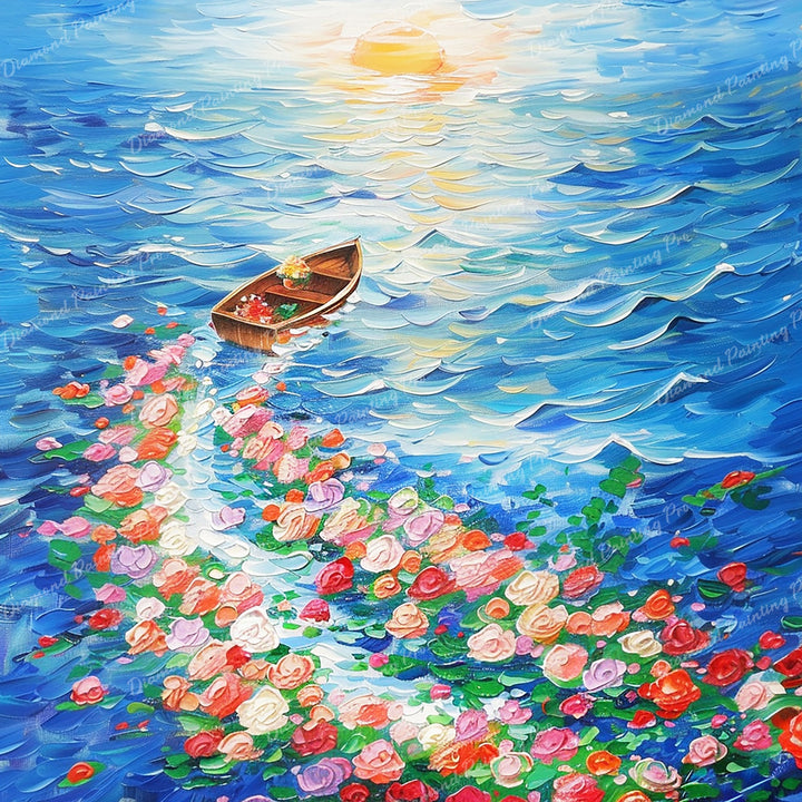 Floral Trails of the Sea | Diamond Painting