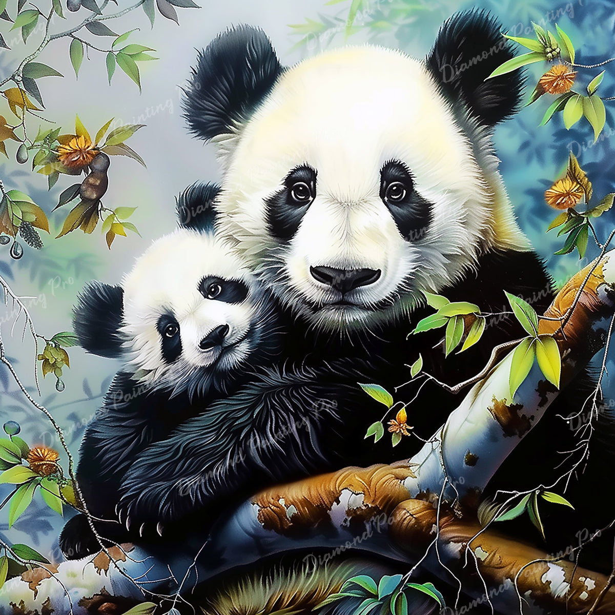 Pandas Diamond Painting | Full Drill – Diamond Painting Pro