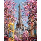 Parisian Pink Morning Diamond Art Design - Full Drill with 5d Square or Round Diamonds / AB Drills Available