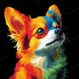 Rainbow Chihuahua Diamond Art Design - Full Drill with 5d Square or Round Diamonds / AB Drills Available