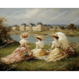 Riverside Picnic Diamond Art Design - Full Drill with 5d Square or Round Diamonds / AB Drills Available