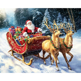 Santa's Sleigh Ride Diamond Art Design - Full Drill with 5d Square or Round Diamonds / AB Drills Available