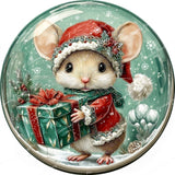 Santa's Tiny Helper Diamond Art Design - Full Drill with 5d Square or Round Diamonds / AB Drills Available