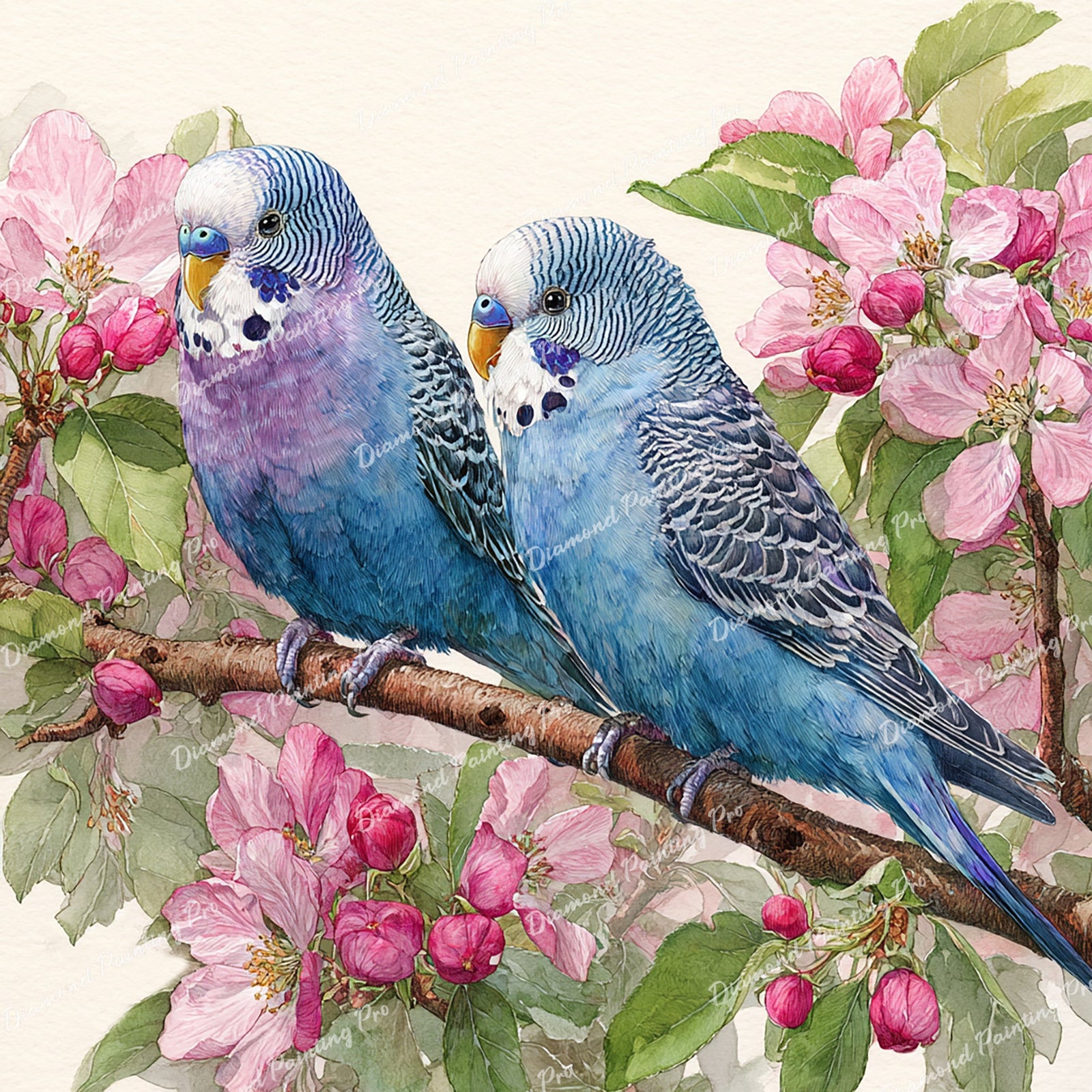 Songbirds in Bloom Diamond Art Design - Full Drill with 5d Square or Round Diamonds / AB Drills Available