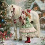 Sugarplum's Winter Ride Diamond Art Design - Full Drill with 5d Square or Round Diamonds / AB Drills Available