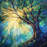 Sunlit Canopy Diamond Art Design - Full Drill with 5d Square or Round Diamonds / AB Drills Available