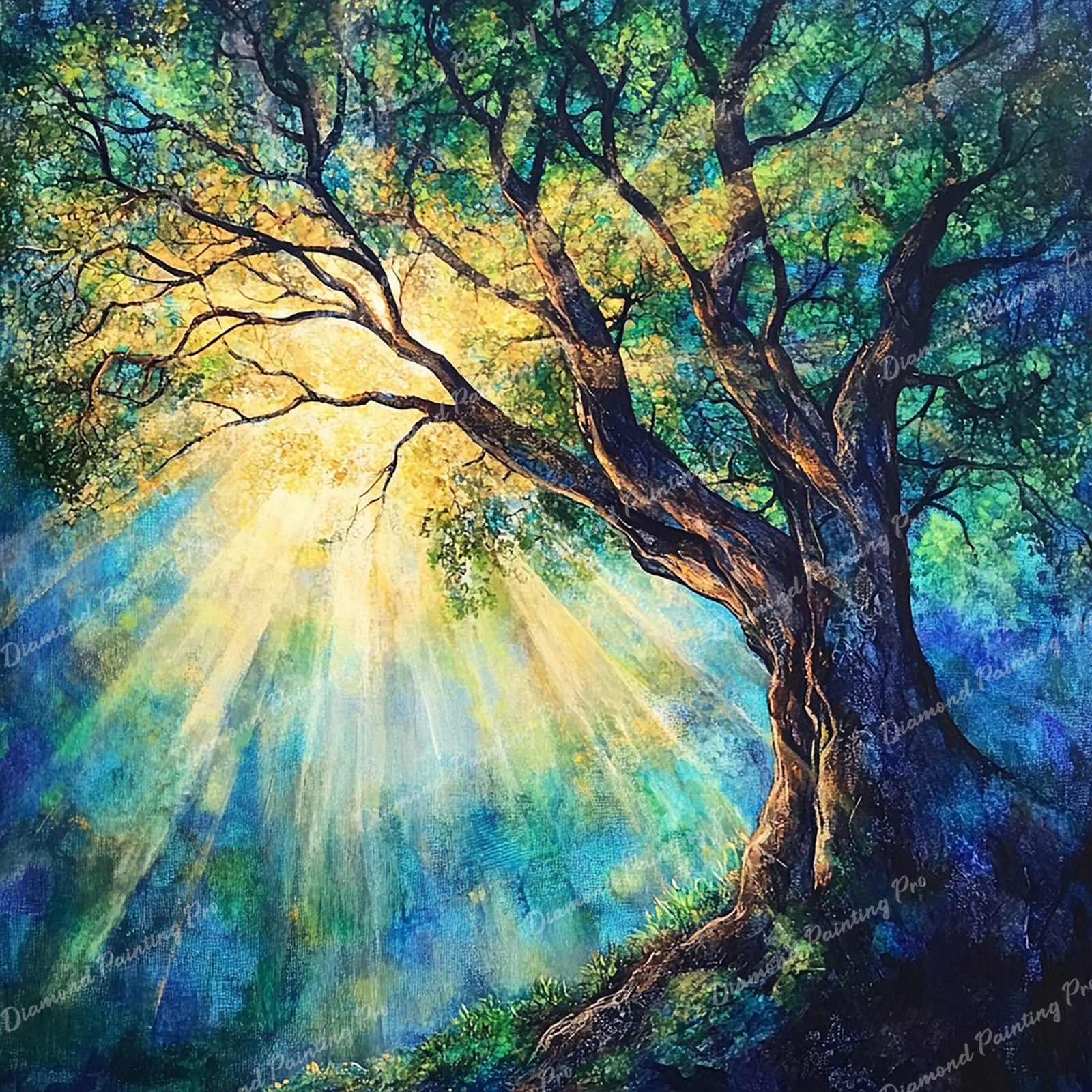 Sunlit Canopy Diamond Art Design - Full Drill with 5d Square or Round Diamonds / AB Drills Available