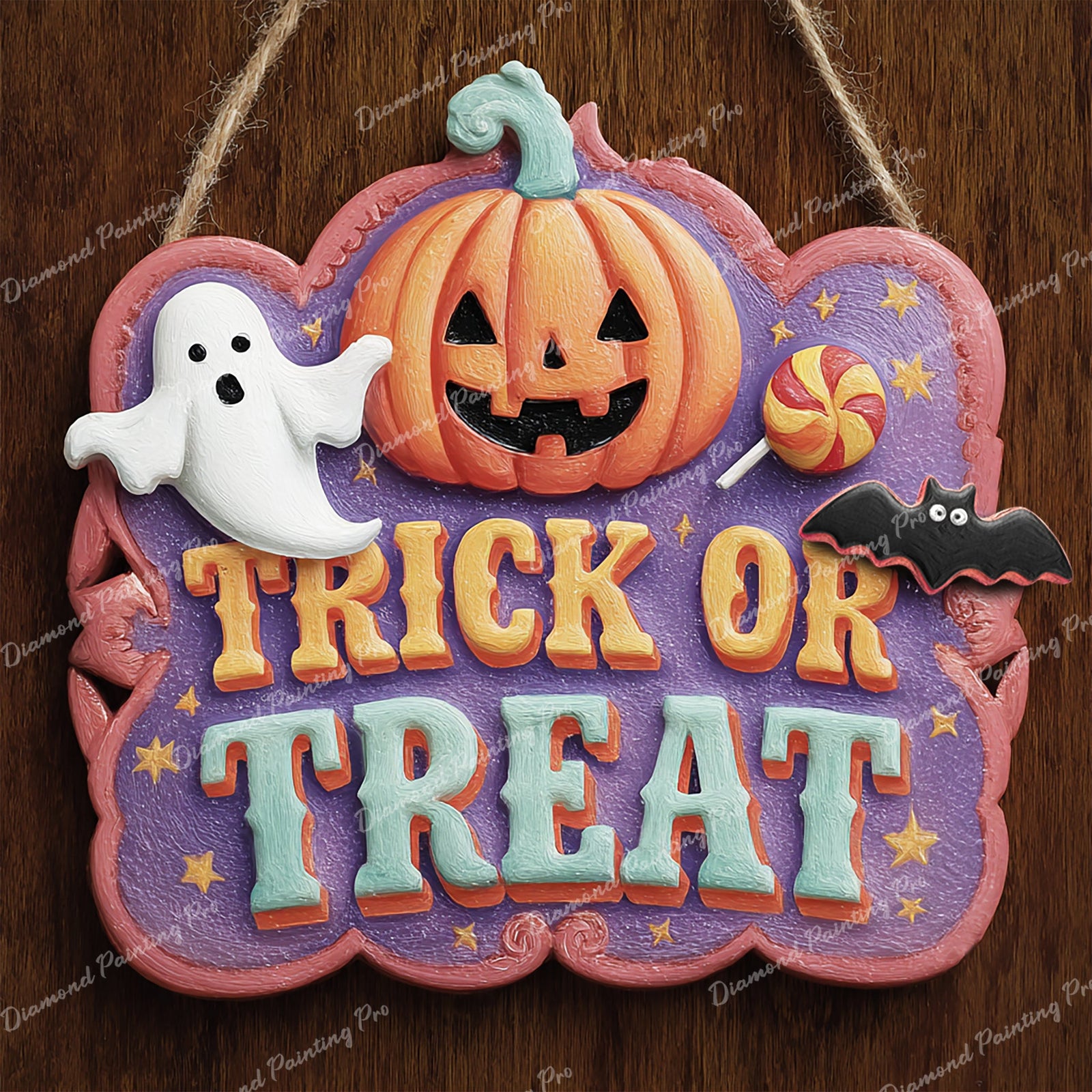 Trick or Treat Diamond Art Design - Full Drill with 5d Square or Round Diamonds / AB Drills Available