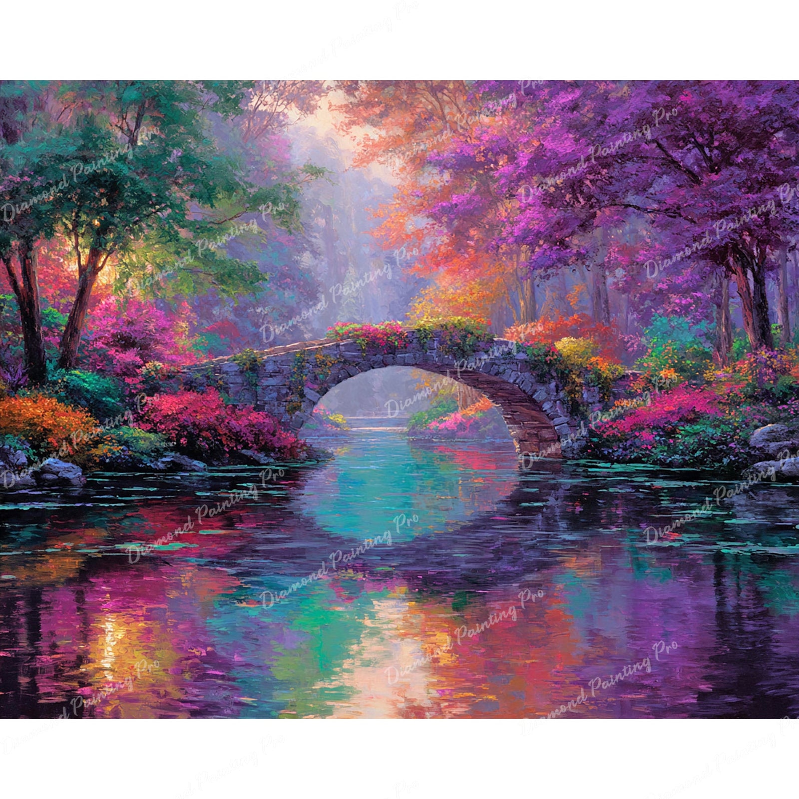 Twilight at Prism Creek Diamond Art Design - Full Drill with 5d Square or Round Diamonds / AB Drills Available