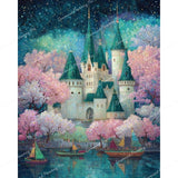 Twilight Castle Diamond Art Design - Full Drill with 5d Square or Round Diamonds / AB Drills Available