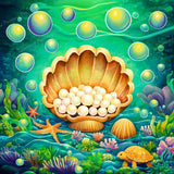 Undersea Jewels | Diamond Painting Design - Full Drill Diamond Art with 5d Square or Round Diamonds - AB Drills Available