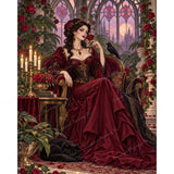 Vampire Queen Diamond Art Design - Full Drill with 5d Square or Round Diamonds / AB Drills Available