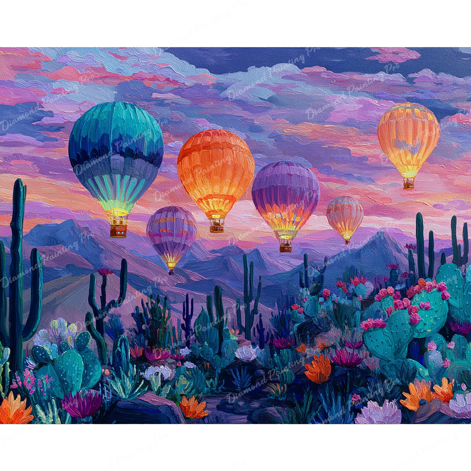 Voyage of Painted Skies Diamond Art Design - Full Drill with 5d Square or Round Diamonds / AB Drills Available