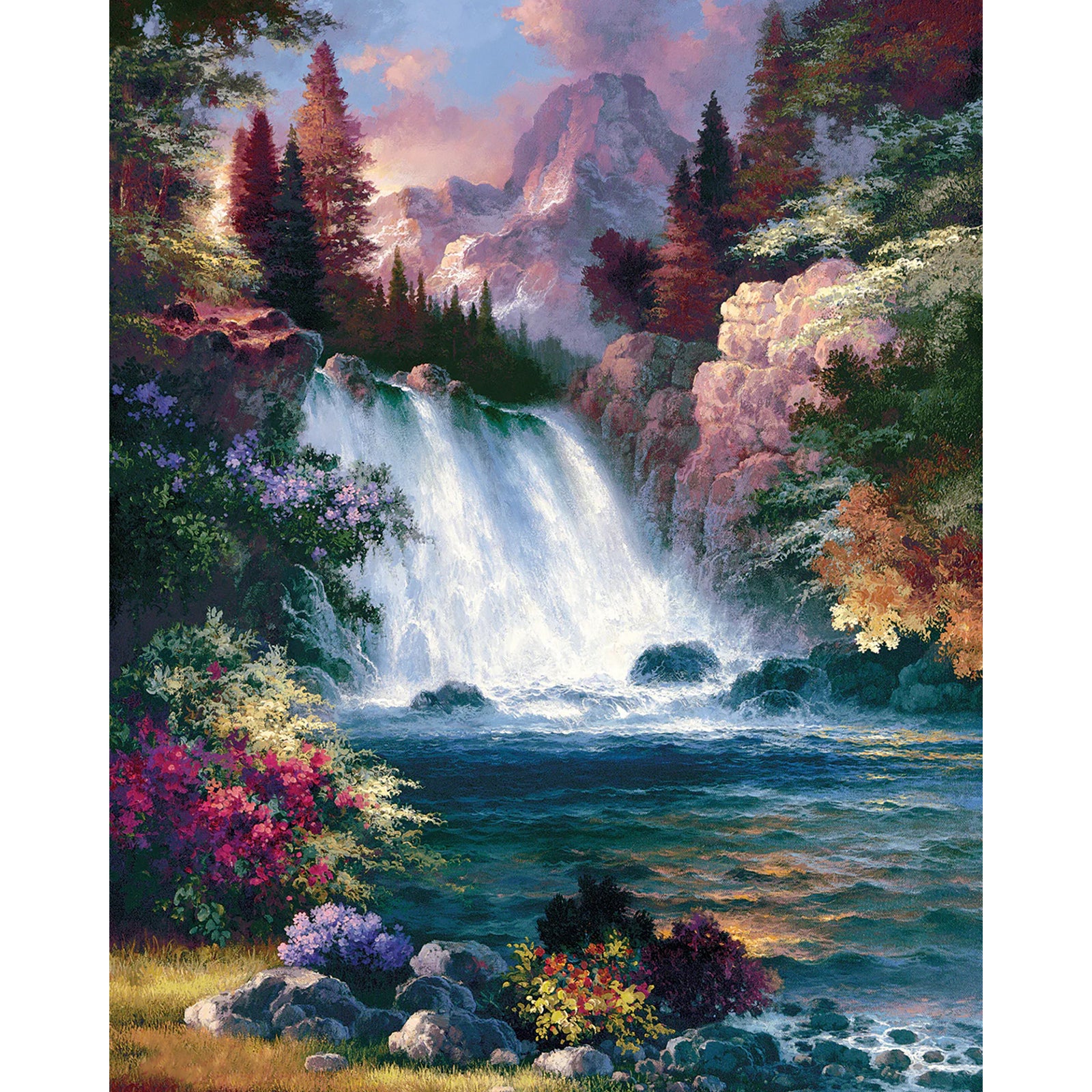 Waterfalls | Diamond Painting Design - Full Drill Diamond Art with 5d Square or Round Diamonds - AB Drills Available