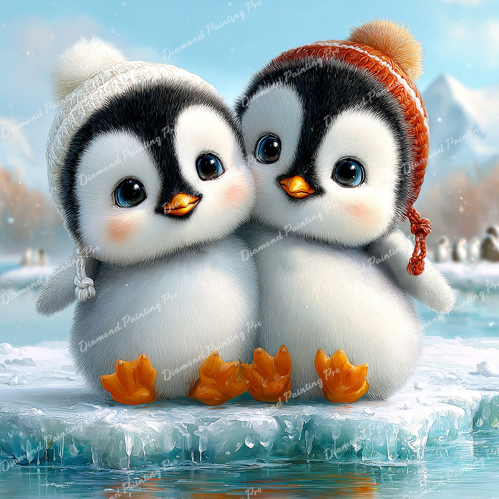 Winter Warmest Embrace Diamond Art Design - Full Drill with 5d Square or Round Diamonds / AB Drills Available