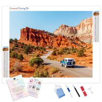 Capitol Reef | Diamond Painting Kit - Full Drill - Square or Round Diamonds with AB Drills Option