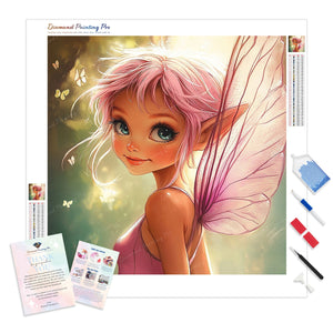 Luminous Pink Fairy | Diamond Painting