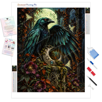 Moon Relic Diamond Painting Kit - Full Drill / Square or Round Diamonds with AB Drills Option
