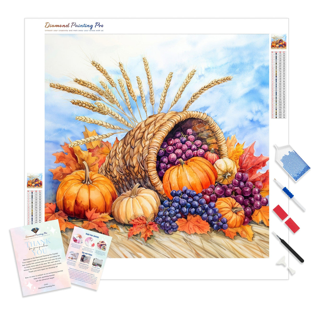 Overflowing Cornucopia Diamond Painting | Full Drill Diamond Art ...