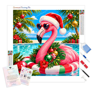 Poolside Flamingo | Diamond Painting