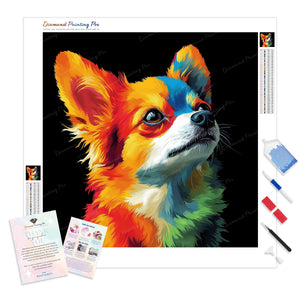 Rainbow Chihuahua | Diamond Painting