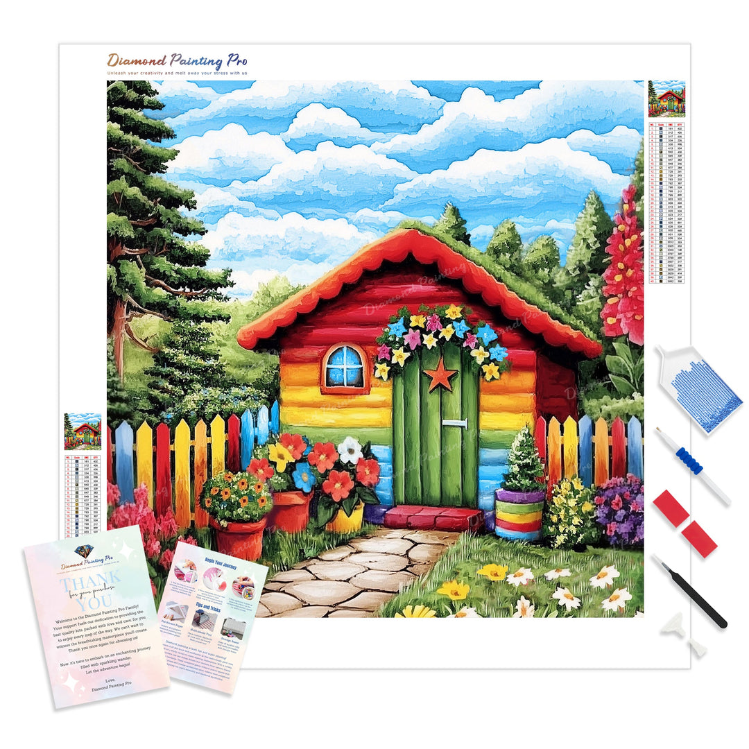 Rainbow Cottage | Diamond Painting