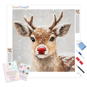 Red-nosed Reindeer | Diamond Painting