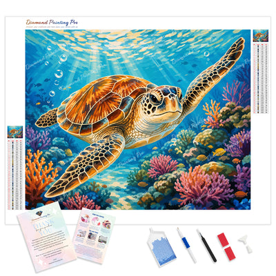 Reef Voyager Diamond Painting Kit - Full Drill / Square or Round Diamonds with AB Drills Option