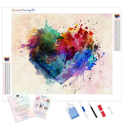 Heart Splash | Diamond Painting