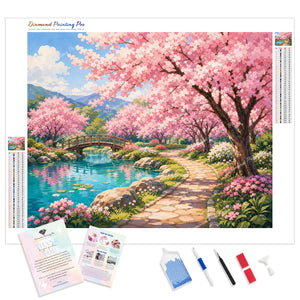 Sakura Walkway | Diamond Painting