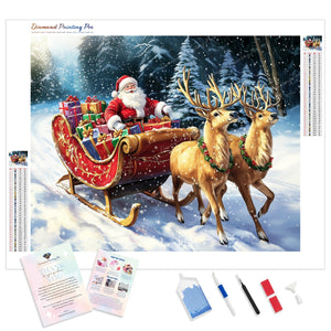 Santa's Sleigh Ride | Diamond Painting