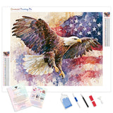 Sovereign Eagle Diamond Painting Kit - Full Drill / Square or Round Diamonds with AB Drills Option