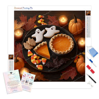 Spooky Sweet Platter Diamond Painting Kit - Full Drill / Square or Round Diamonds with AB Drills Option