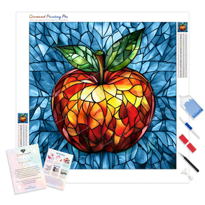 Stained Glass Apple | Diamond Painting