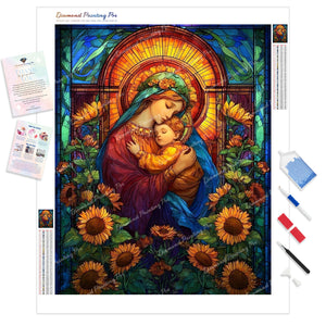 Stained Glass Embrace | Diamond Painting