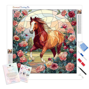 Stained-Glass Stallion | Diamond Painting