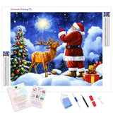 Starlit Christmas Eve | Diamond Painting Kit - Full Drill - Square or Round Diamonds with AB Drills Option