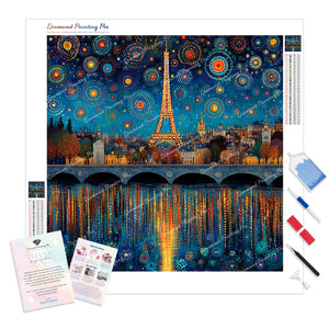 Starry Paris Skyline | Diamond Painting