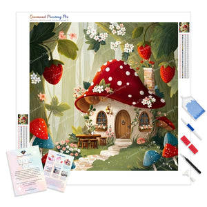 Strawberry Cottage | Diamond Painting