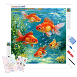 Sunlit Goldfish | Diamond Painting